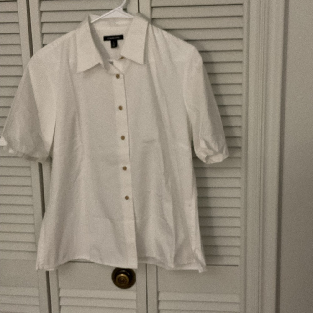 Lands' End White Blouse